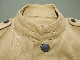 Us Army Ww1 Corps Of Engineers Badged M - 1912 Khaki Cotton Summer Tunic Vtg Coat