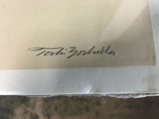 Toshi Yoshida Woodblock Print & Authentic 1960s Pencil Signed Titiled 