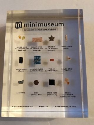 Mini Museum 3 By Hans Fex Rare And Extremely Limited Display Piece