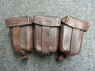 Wwi Imperial German M1909 Mauser Ammo Pouch - Great Markings - Dated 1915