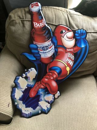 Bud Man Beer Sign