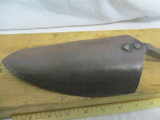PRIMITIVE Garden Shovel Spade WROUGHT IRON Hand Tool Metal Handle FORGED OLD 4