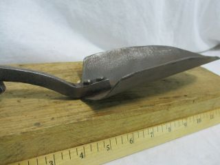 PRIMITIVE Garden Shovel Spade WROUGHT IRON Hand Tool Metal Handle FORGED OLD 7