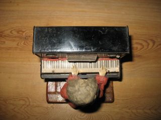 ANTIQUE FERNAND MARTIN PIANO PLAYER AUTOMATON FRANCE PIANIST TINPLATE TIN TOY 8