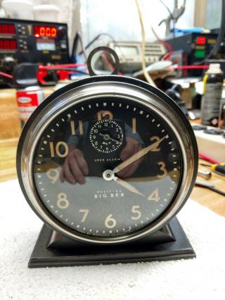 Vintage Westclox Big Ben Stlye 4 Alarm Clock - 1938 Circa - Runs/serviced