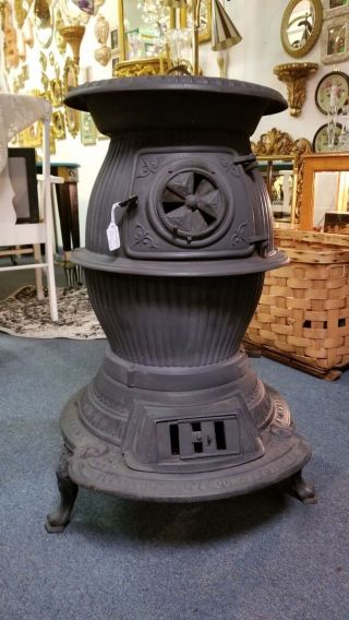 Antique Pot Belly Coal Stove Made By The Pittston Stove Co.