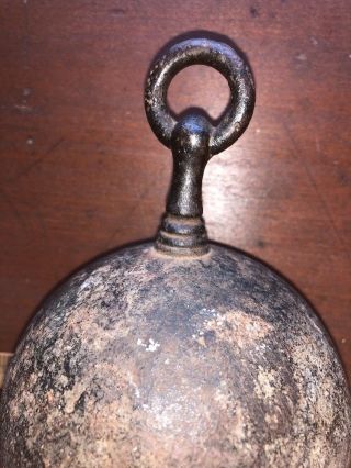 Antique Horse Tether Gate Weight Cannon Ball 1800’s 2
