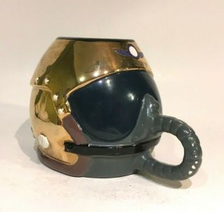 Vintage U.  S.  Navy Anti - Submarine Warfare Flight Helmet Coffee Cup Mug 4