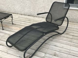 Mid - Century Modern Outdoor Chaise Lounge Rare Great Design