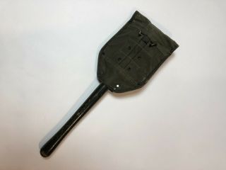 US ARMY WW2 FOLDING SHOVEL/PICK ENTRENCHING TOOL WITH COVER 2