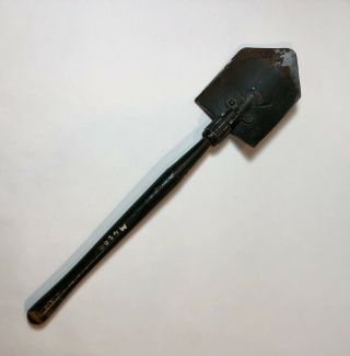 US ARMY WW2 FOLDING SHOVEL/PICK ENTRENCHING TOOL WITH COVER 4