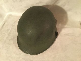 Vintage Korean War Era Us Army M1 Steel Helmet And Liner
