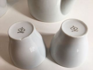 (2) Vintage Sori Yanagi 50 ' s Tea Cups & Tea Pots Tajimi Ceramic Institute MCM 8