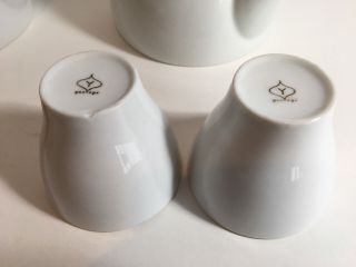 (2) Vintage Sori Yanagi 50 ' s Tea Cups & Tea Pots Tajimi Ceramic Institute MCM 9