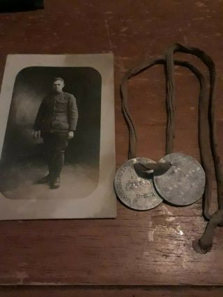 World War 1 Dog Tags And Soldier Photo History