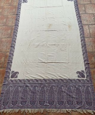 Antique 19TH Century Kashmir Style Paisley Shawl Firdy 54 