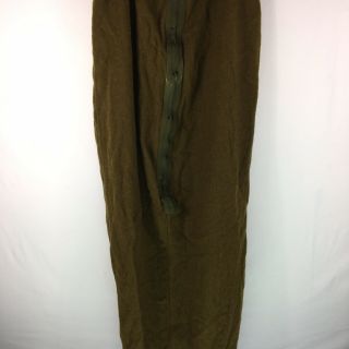 Vtg WWII WW2 Date - 1944 Olive Wool U.  S Army Military Siegmund Werner Sleeping Bag 2