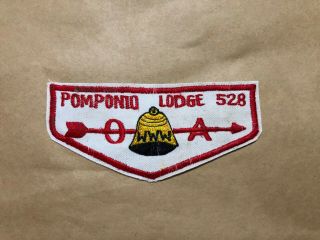 Boy Scouts America,  Pomponio Merged Oa Lodge 528 Flap,  Patch,