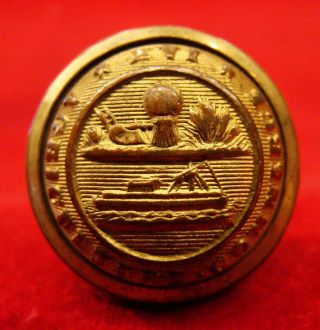 Rare Early Tennessee Militia Button With " Waterbury Button Co.  " Bm Ca 1866