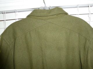 US Korean War Era OG Olive Green 108 Wool Field Shirt Sz MEDIUM M1952 Dated 1953 8