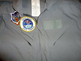 US AIR FORCE SPACE COMMAND NORTH AMERICAN AEROSPACE DEFENSE CREW COVERALLS - 46L 8