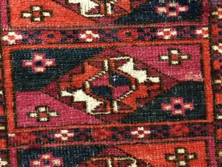 Auth: 19th C Antique Turkmen Tekke Bukhara FINE Rare Collectible 4x3 NR 6