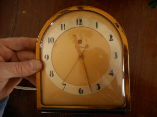 Vintage Art Deco Telechron General Electric Mantle Clock 40 