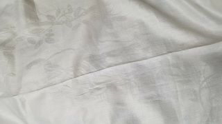 Antique Georgian Irish Linen Damask Banqueting Tablecloth:Greek? Gods,  Laurels 7