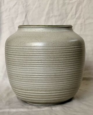 RARE EARLY HEATH CERAMICS SEA AND SAND COMBED STUDIO VASE C.  1948 2