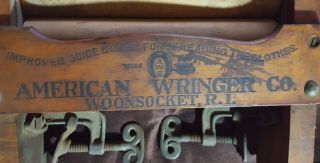 Antique vintage rare - American Wringer Co.  Novelty No.  300 - Woonsocket R.  I. 6