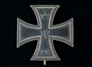 Wwi German Iron Cross 1st Class,  800 Silver,  Maker 