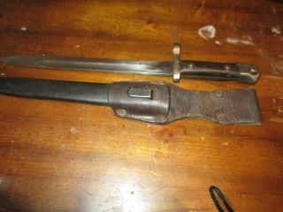 Austrian Mauser Bayonet With Frog