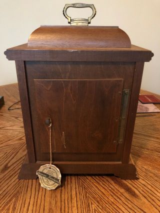 Vintage Hamilton Mantle Clock - Key Wind 5 Hammer 2 Jewel West Germany Movement 5