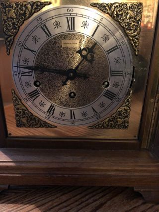 Vintage Hamilton Mantle Clock - Key Wind 5 Hammer 2 Jewel West Germany Movement 7