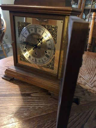 Vintage Hamilton Mantle Clock - Key Wind 5 Hammer 2 Jewel West Germany Movement 8