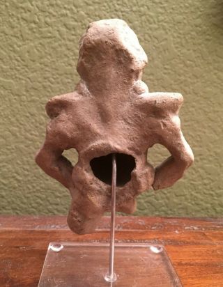 Attractive Pre - columbian Clay Figurine 