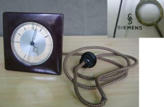 Ww2 German Bakelite Electric Clock Siemens - Very Rare