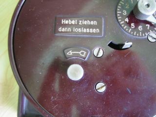WW2 GERMAN BAKELITE ELECTRIC CLOCK SIEMENS - VERY RARE 7