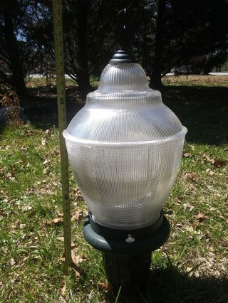 Vintage Glass Single Street Light Pole Lamp Municipal Street Light Antique Led