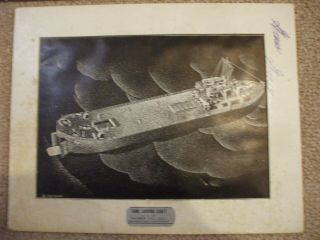 Kaiser Co.  Inc.  Vancouver Shipyard 5 framed warship pictures from 1944 by G.  Lee 10