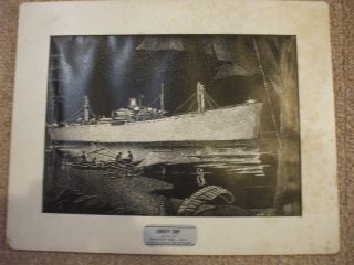 Kaiser Co.  Inc.  Vancouver Shipyard 5 framed warship pictures from 1944 by G.  Lee 8