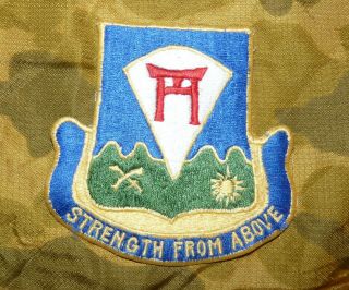 Vintage Us Army 511th Infantry Regiment Dui - Type Embroidered Patch 1