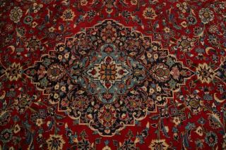 RED Vintage Rug Traditional Floral Persian Area Rugs Oriental WOOL Carpet 10x13 5