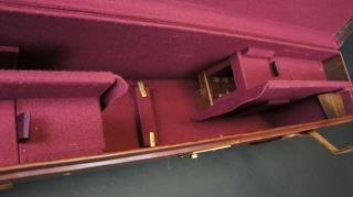 Stunning Double Vintage Leather Gun Case 10