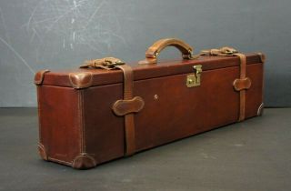 Stunning Double Vintage Leather Gun Case