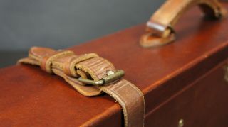 Stunning Double Vintage Leather Gun Case 5