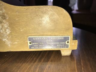 Vintage General Electric mantel clock Engraved Military Award US ARMY. 4