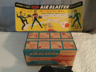 Rare 60s Wham - O Air Blaster with Box & Store Ad Display, . 2