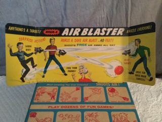 Rare 60s Wham - O Air Blaster with Box & Store Ad Display, . 3