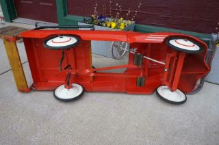 1930 ' s GARTON FORD PRESSED STEEL FIRE LADDER TRUCK PEDAL CAR TOY 10